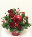 Новогодняя композиция №24. Роза.