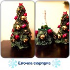 Новогодняя композиция №75. Ель, Декор. Елочка с сюрпризом
